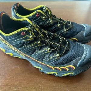 La Sportiva ULTRA RAPTOR Trail Running Hiking Shoes Men Size 12.5 Yellow Black